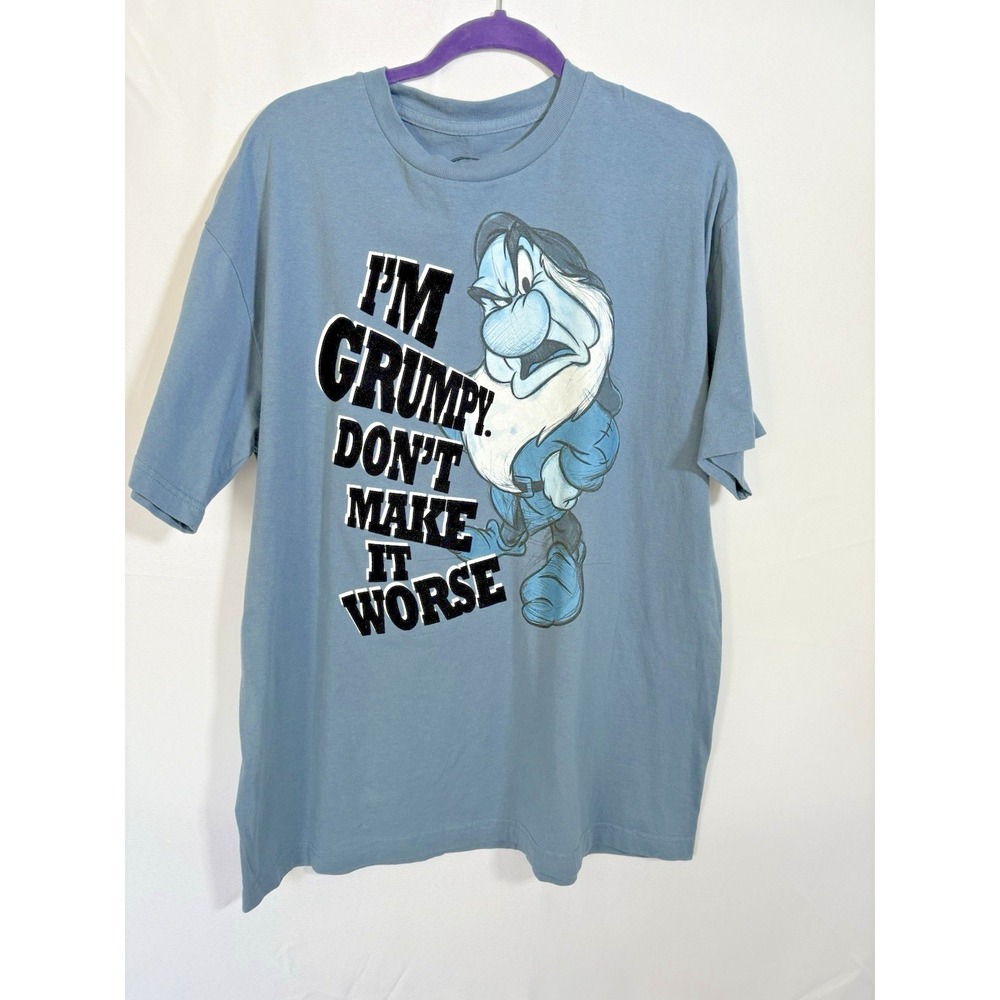 Disney Seven Dwarf Grumpy T Shirt Size‎ XL Pullover Short Sleeve